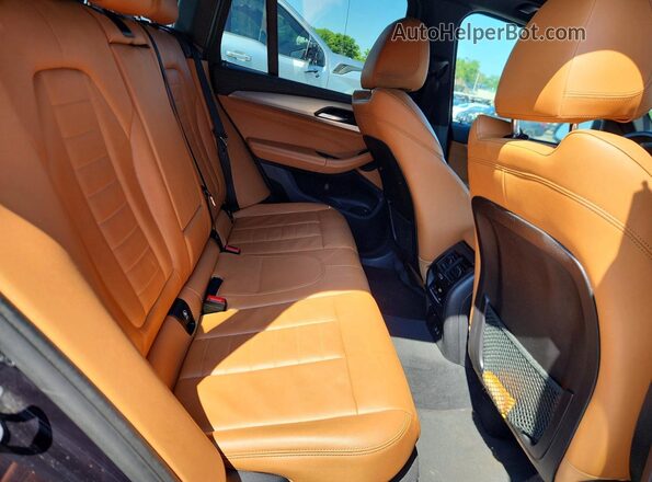 5UXTY9C09M9E10174 2021 BMW X3 Black Widok wnętrza z tyłu
