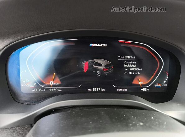 5UXTY9C09M9E10272 2021 BMW X3 White წინა პანელის ხედი
