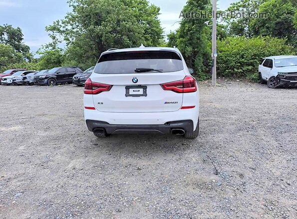 5UXTY9C09M9E10272 2021 BMW X3 White უკანა ხედი