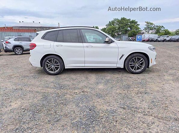 5UXTY9C09M9E10272 2021 BMW X3 White 
