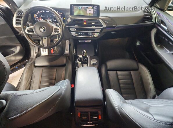 5UXTY9C09M9G18457 2021 BMW X3 Black Առջևի վահանակի տեսք