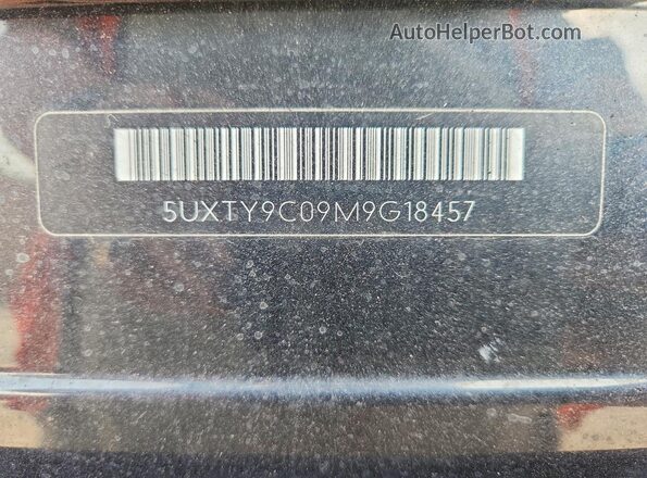 5UXTY9C09M9G18457 2021 BMW X3 Black VIN կոդի պիտակի տեսք