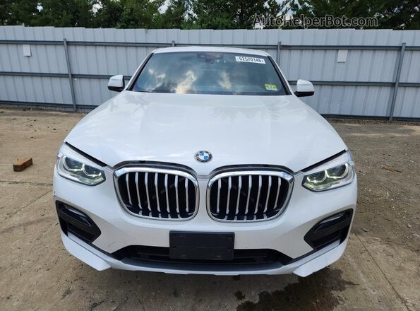 5UXUJ3C57KLG54536 2019 BMW X4 White წინა ხედი