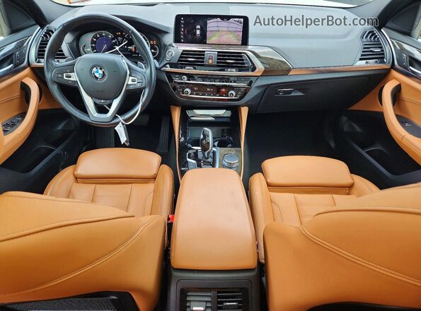 5UXUJ3C57KLG54536 2019 BMW X4 White წინა პანელის ხედი