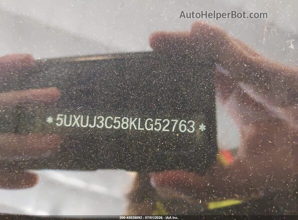 5UXUJ3C58KLG52763 2019 BMW X4 Black Вид підкапотного простору