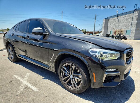 5UXUJ5C50KLJ64402 2019 BMW X4 Черный Передняя правая четверть
