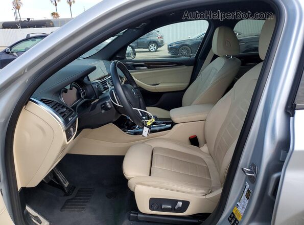 5UXUJ5C52KLJ63767 2019 BMW X4 Silver წინა სალონის ხედი