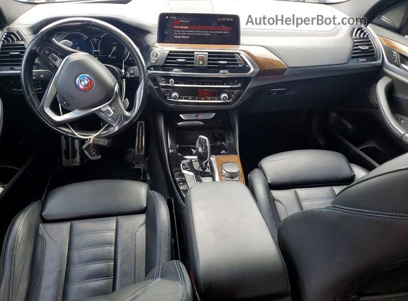 5UXUJ5C58KLJ63868 2019 BMW X4 Blue Widok deski rozdzielczej