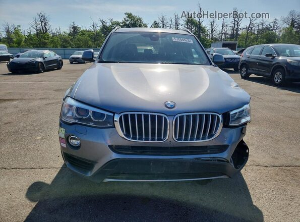 5UXWX7C37H0W39684 2017 BMW X3 Gray Դիմացի տեսք