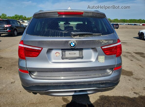 5UXWX7C37H0W39684 2017 BMW X3 Gray Հետևի տեսք