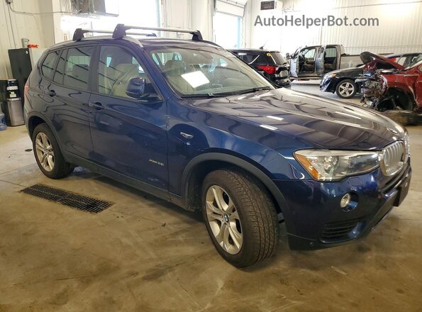 5UXWX7C3XH0U44422 2017 BMW X3 Blue წინა მარჯვენა