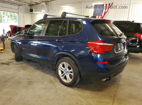 5UXWX7C3XH0U44422 2017 BMW X3 Blue უკანა მარცხენა