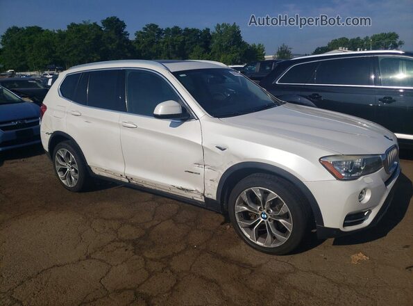 5UXWX7C51H0U41202 2017 BMW X3 Белый Передняя правая четверть