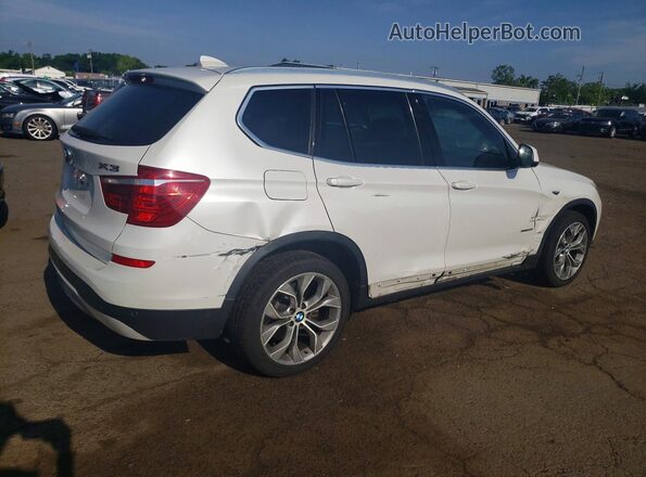 5UXWX7C51H0U41202 2017 BMW X3 Белый Задняя правая четверть