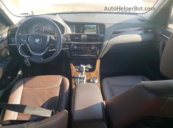 5UXWX7C51H0U41202 2017 BMW X3 Белый Вид панели приборов