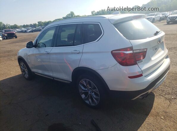 5UXWX7C51H0U41202 2017 BMW X3 Белый Задняя левая четверть