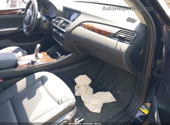 5UXWX7C52G0R18332 2016 BMW X3 Black Front interior view