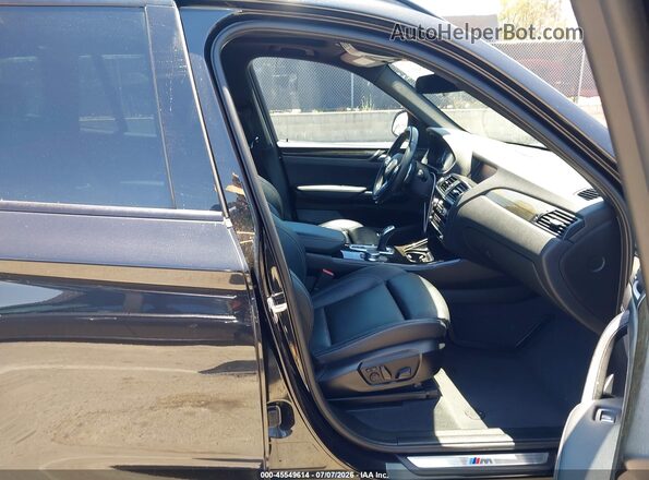 5UXWX7C52H0U39779 2017 BMW X3 Черный Вид салона спереди
