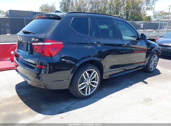 5UXWX7C52H0U39779 2017 BMW X3 Черный Задняя правая четверть