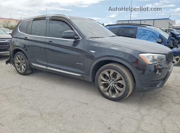 5UXWX7C53G0K36950 2016 BMW X3 Black Przód prawy