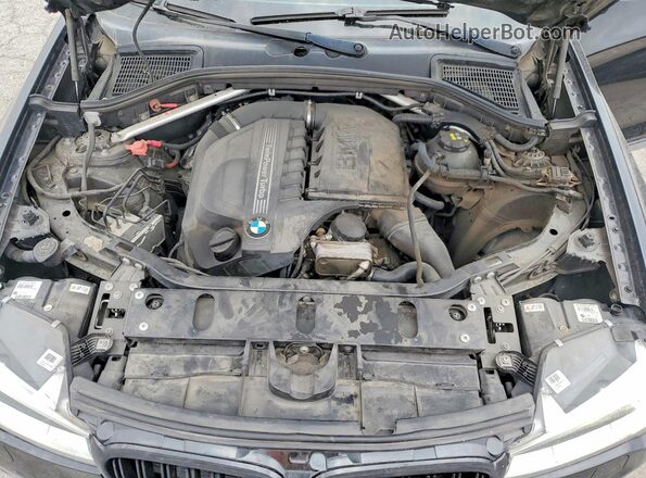 5UXWX7C53G0K36950 2016 BMW X3 Black Widok komory silnika