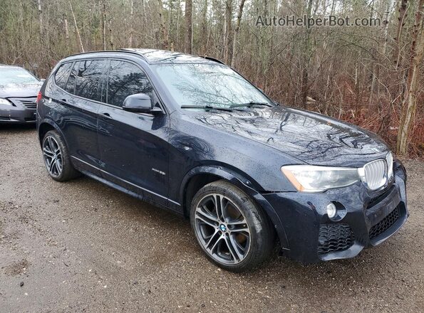 5UXWX7C55G0K37064 2016 BMW X3 Blue Delantero derecho