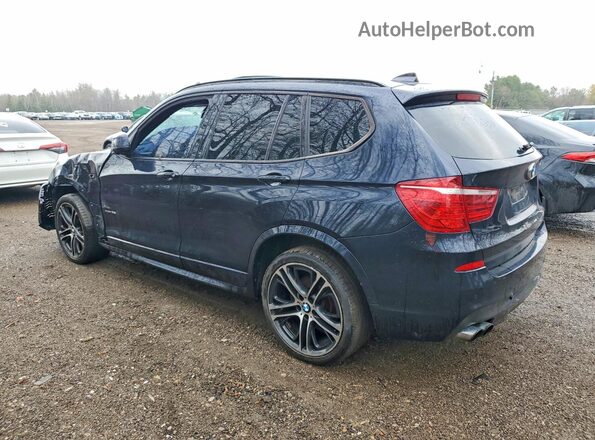 5UXWX7C55G0K37064 2016 BMW X3 Blue Trasero izquierdo
