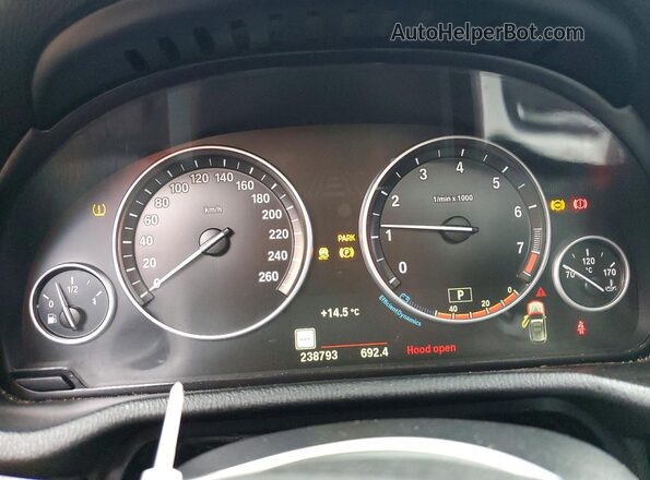 5UXWX7C55G0K37064 2016 BMW X3 Blue Vista del cuadro de instrumentos