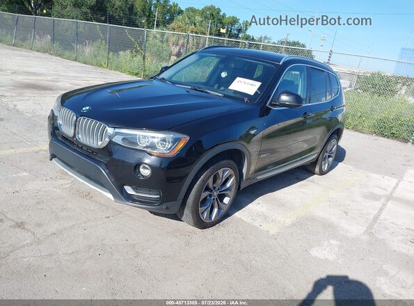 5UXWX7C55H0S18628 2017 BMW X3 Black Front left
