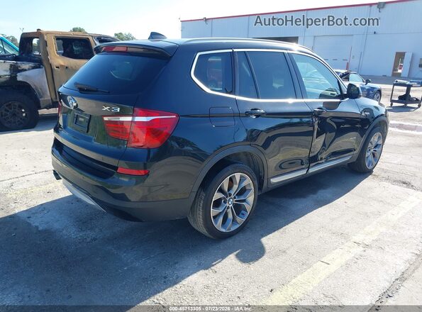 5UXWX7C55H0S18628 2017 BMW X3 Black Rear right