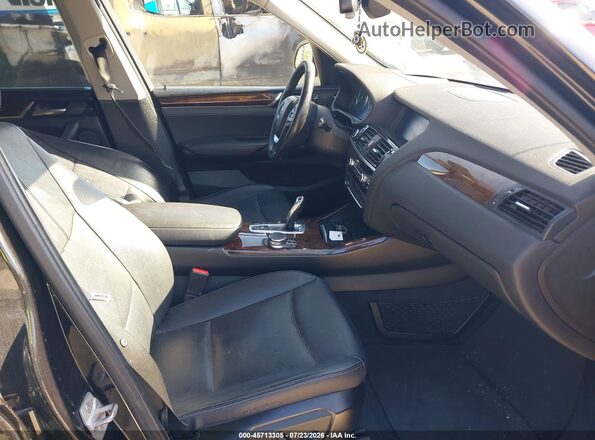 5UXWX7C55H0S18628 2017 BMW X3 Black Front interior view