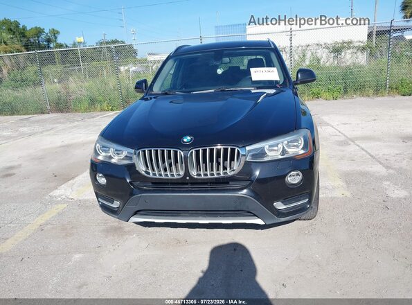 5UXWX7C55H0S18628 2017 BMW X3 Black Front view