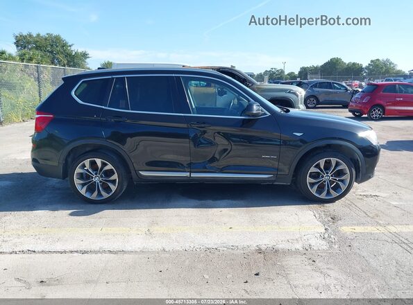 5UXWX7C55H0S18628 2017 BMW X3 Black Rear interior view