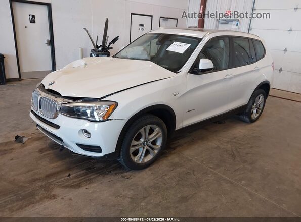 5UXWX7C55H0S19374 2017 BMW X3 White Vista tres cuartos delantera izquierda