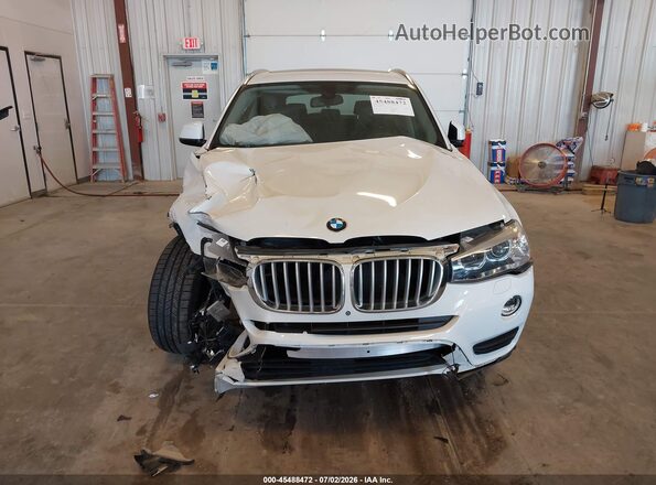 5UXWX7C55H0S19374 2017 BMW X3 White Vista del cuadro de instrumentos