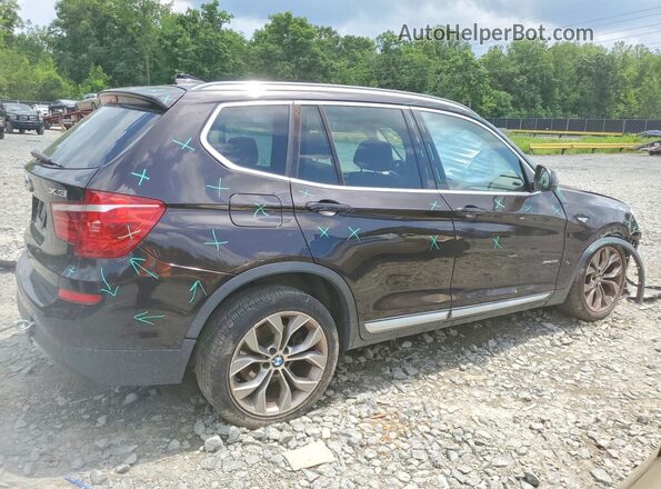 5UXWX7C56G0S16630 2016 BMW X3 Коричневый Задняя правая четверть
