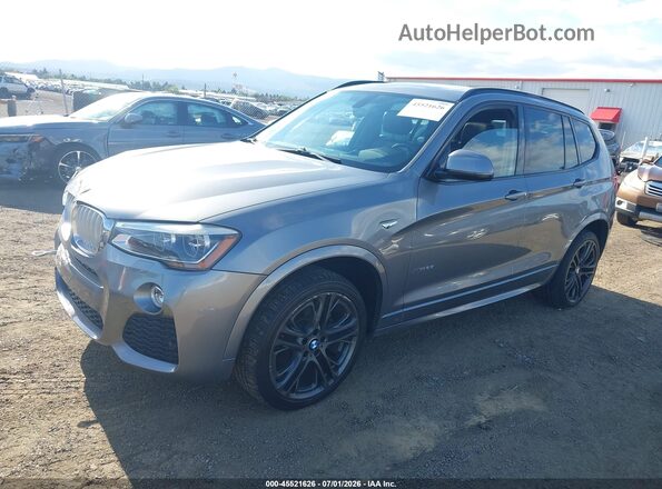 5UXWX7C57G0S15437 2016 BMW X3 Silver Przód lewy
