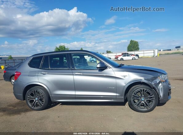 5UXWX7C57G0S15437 2016 BMW X3 Silver Widok wnętrza z tyłu