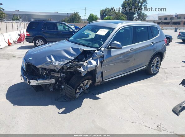 5UXWX7C57H0U42404 2017 BMW X3 Gray Передня ліва чверть