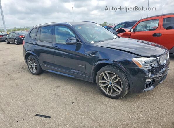 5UXWX7C58G0R17590 2016 BMW X3 Blue წინა მარჯვენა