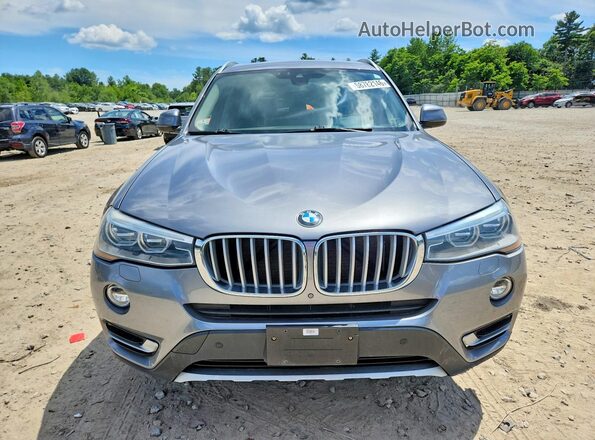 5UXWX7C58G0R18304 2016 BMW X3 Gray Widok z przodu