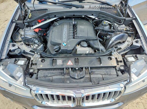 5UXWX7C58G0R18304 2016 BMW X3 Gray Widok komory silnika
