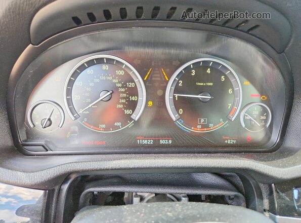 5UXWX7C58G0R18304 2016 BMW X3 Gray Widok zestawu wskaźników