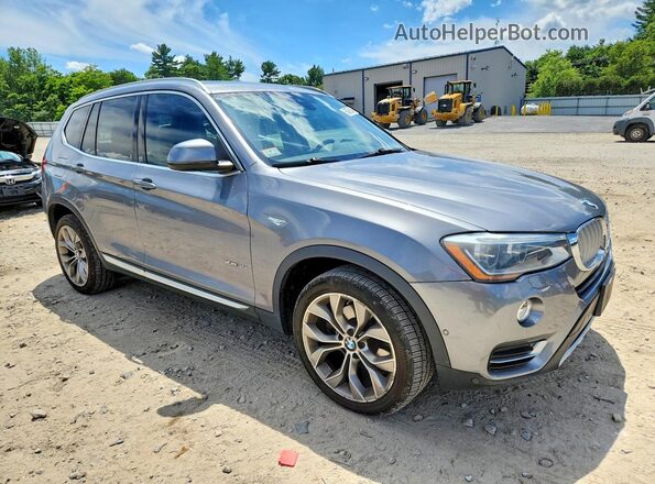 5UXWX7C58G0R18304 2016 BMW X3 Gray Przód prawy