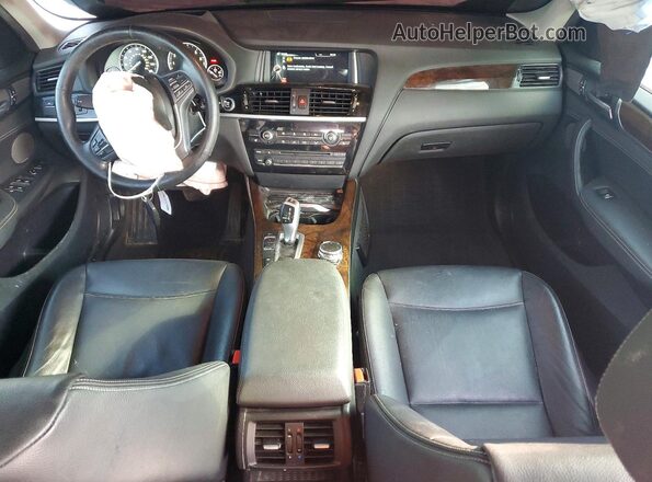 5UXWX7C59G0R16612 2016 BMW X3 Серебряный Вид панели приборов