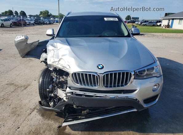 5UXWX7C59G0R16612 2016 BMW X3 Серебряный Вид спереди
