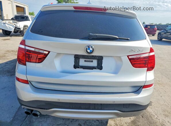 5UXWX7C59G0R16612 2016 BMW X3 Серебряный Вид сзади