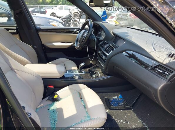 5UXWX7C59G0S16928 2016 BMW X3 Черный Вид салона спереди