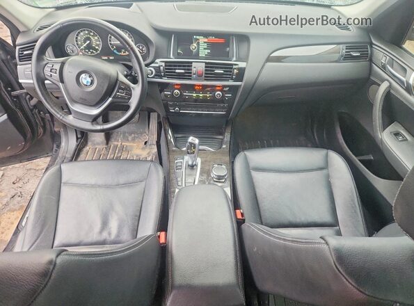 5UXWX7C5XG0R17641 2016 BMW X3 Black Vista del salpicadero