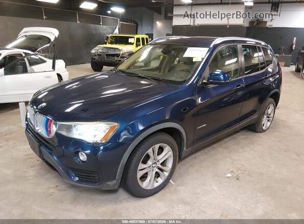 5UXWX7C5XG0S15318 2016 BMW X3 Blue Front left